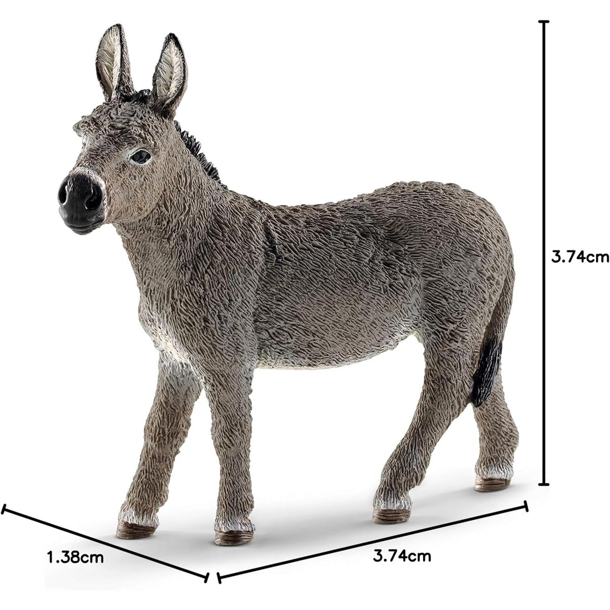 Schleich Farm World Realistic Donkey Animal Figurine