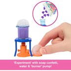 Barbie Scientist Doll and Accessories with Blonde Fashion Doll, Lab Table, Microscope, & Color-Change Beaker & Petri Dish Acc