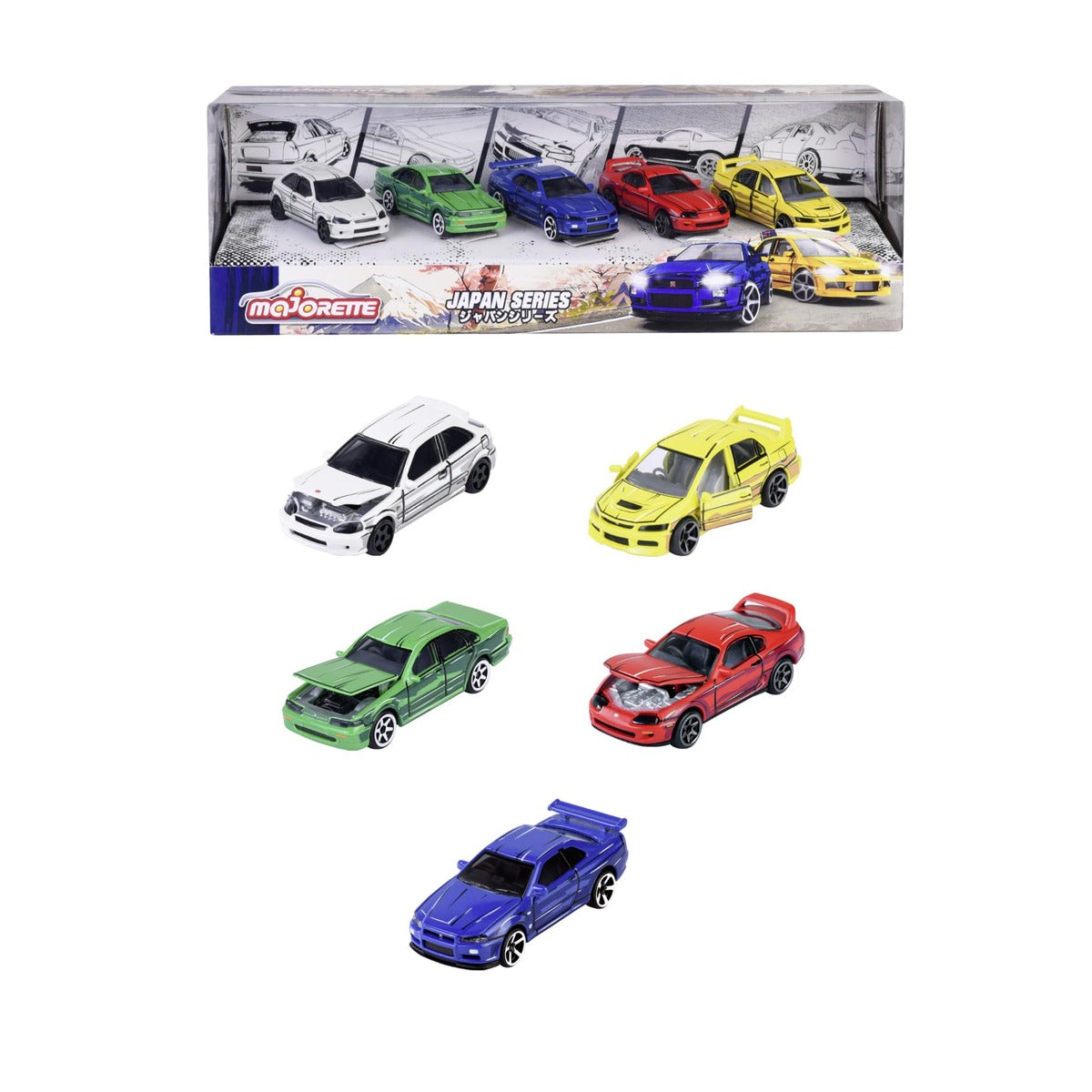 Majorette - Japan Series Diecast Vehicle Giftpack - 5 Pack - Japanese