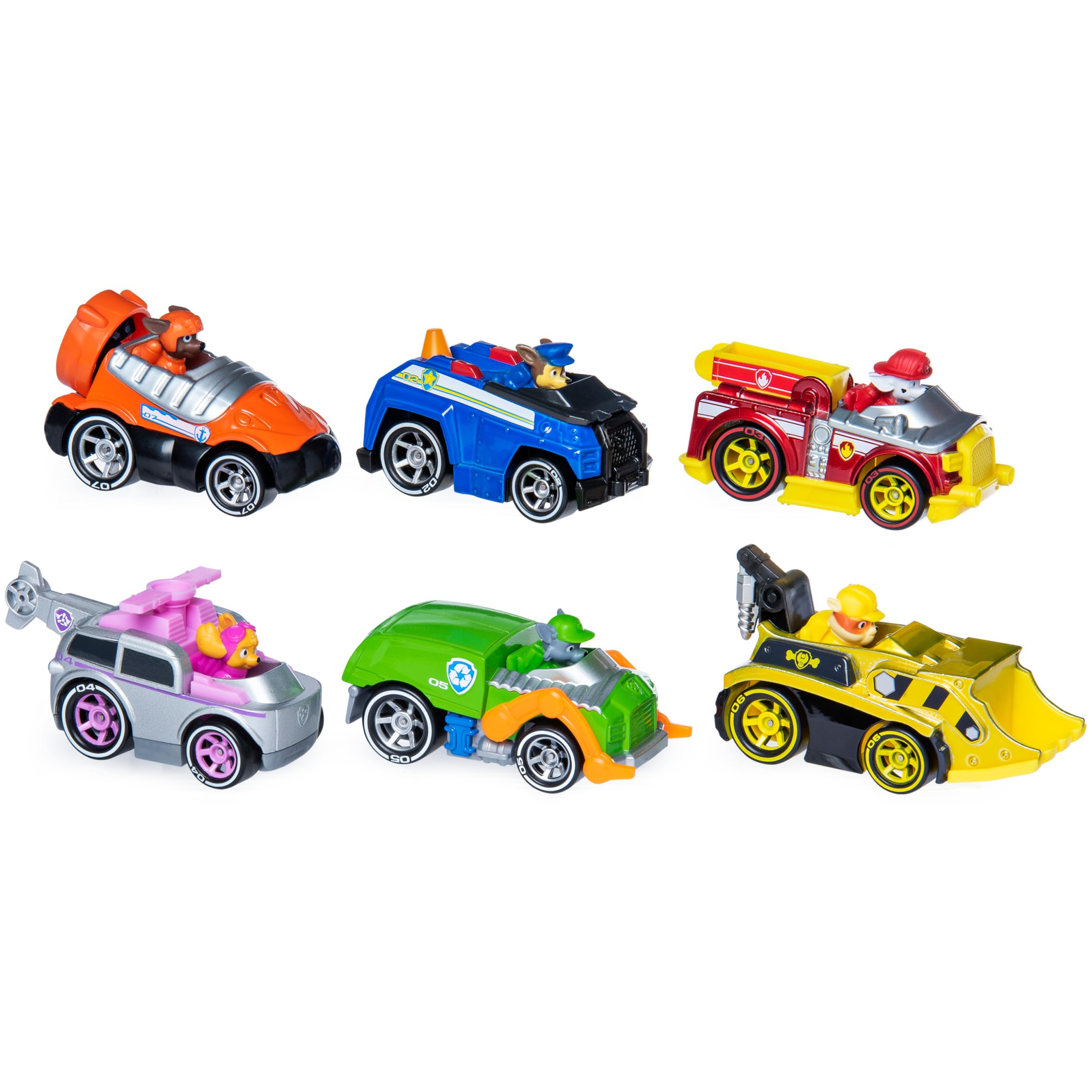Paw Patrol, True Metal Classic Gift Pack of 6 Collectible Die-Cast Vehicles