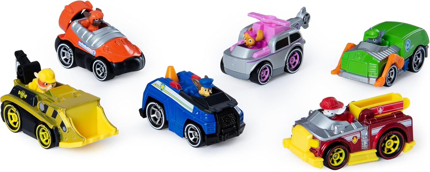 Paw Patrol, True Metal Classic Gift Pack of 6 Collectible Die-Cast Vehicles