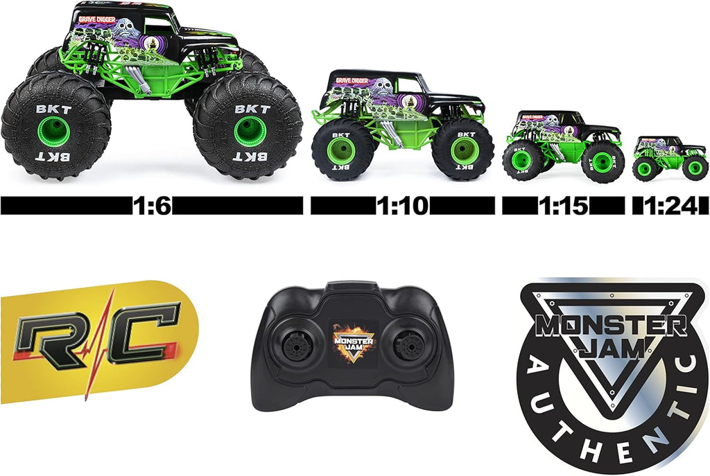 Monster Jam Official El Toro Loco Remote Control Monster Truck, 1:24 Scale