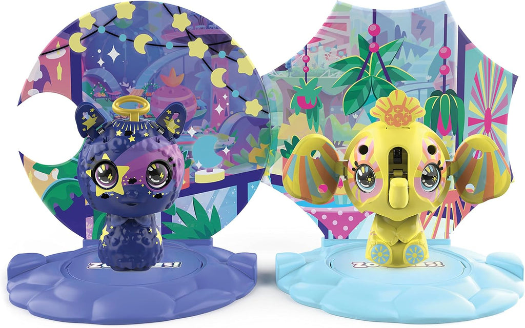 Zoobles Jouet - Pack 2 Zoobles Animaux - Boules Magiques Colorées