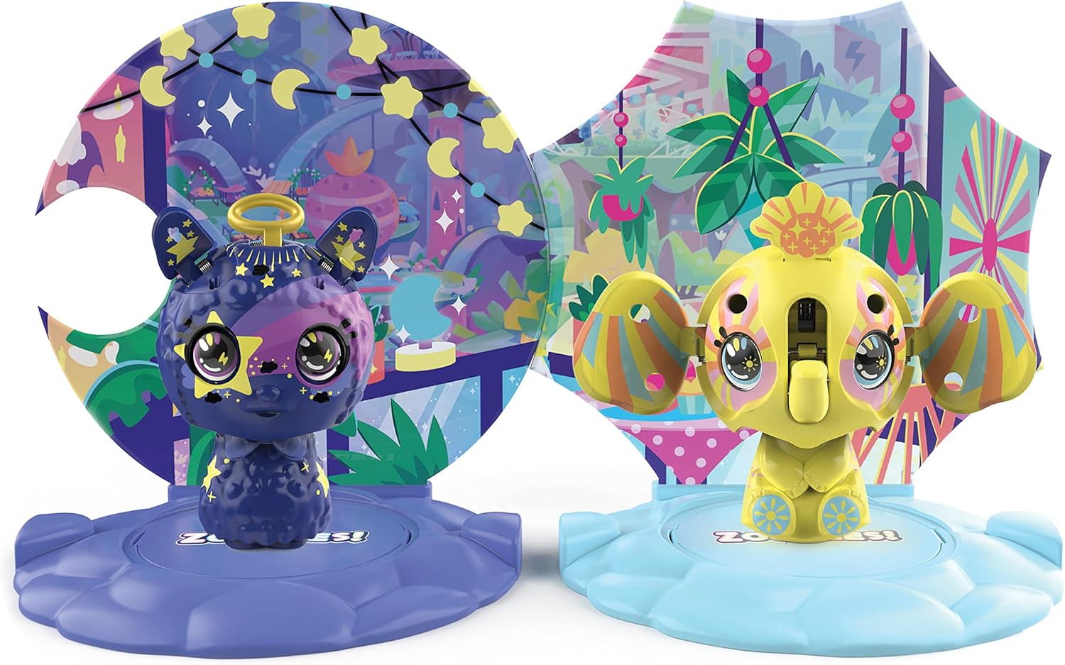 Zoobles Jouet - Pack 2 Zoobles Animaux - Boules Magiques Colorées