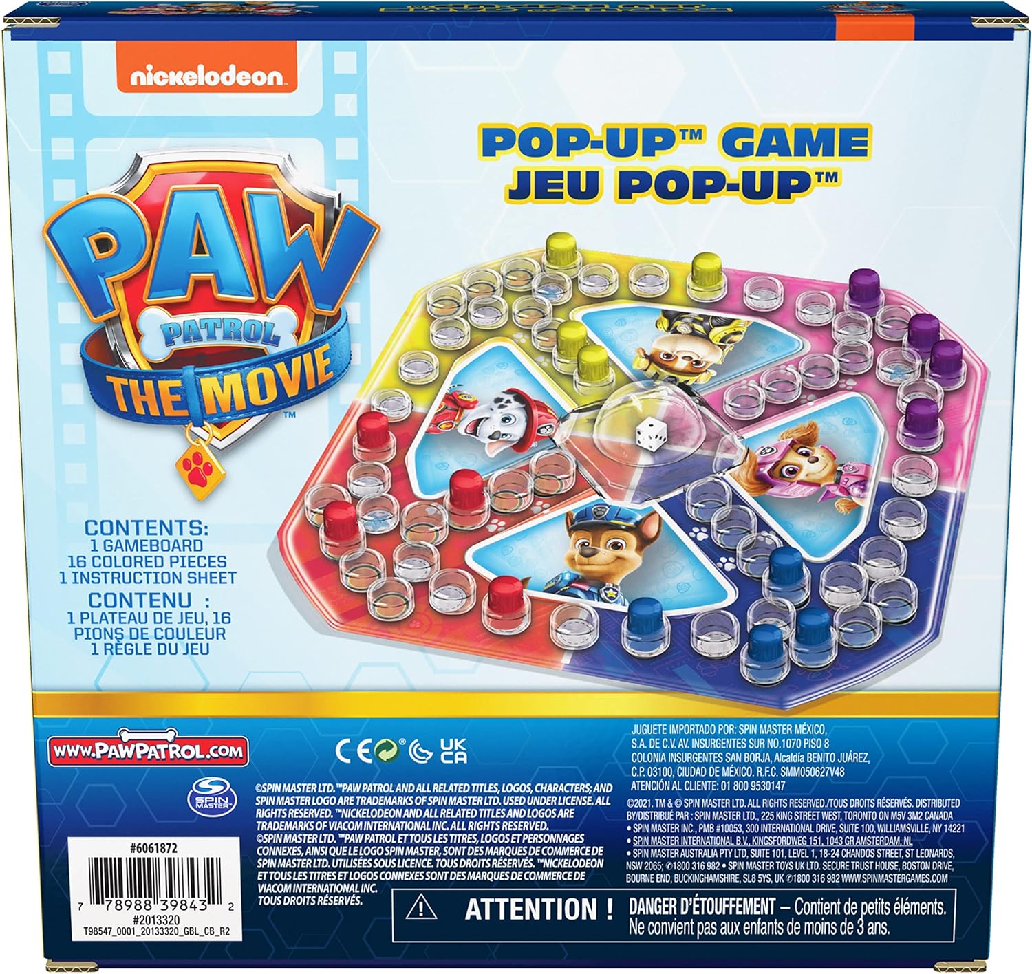 Spin Master Games Movie Pop Up Game