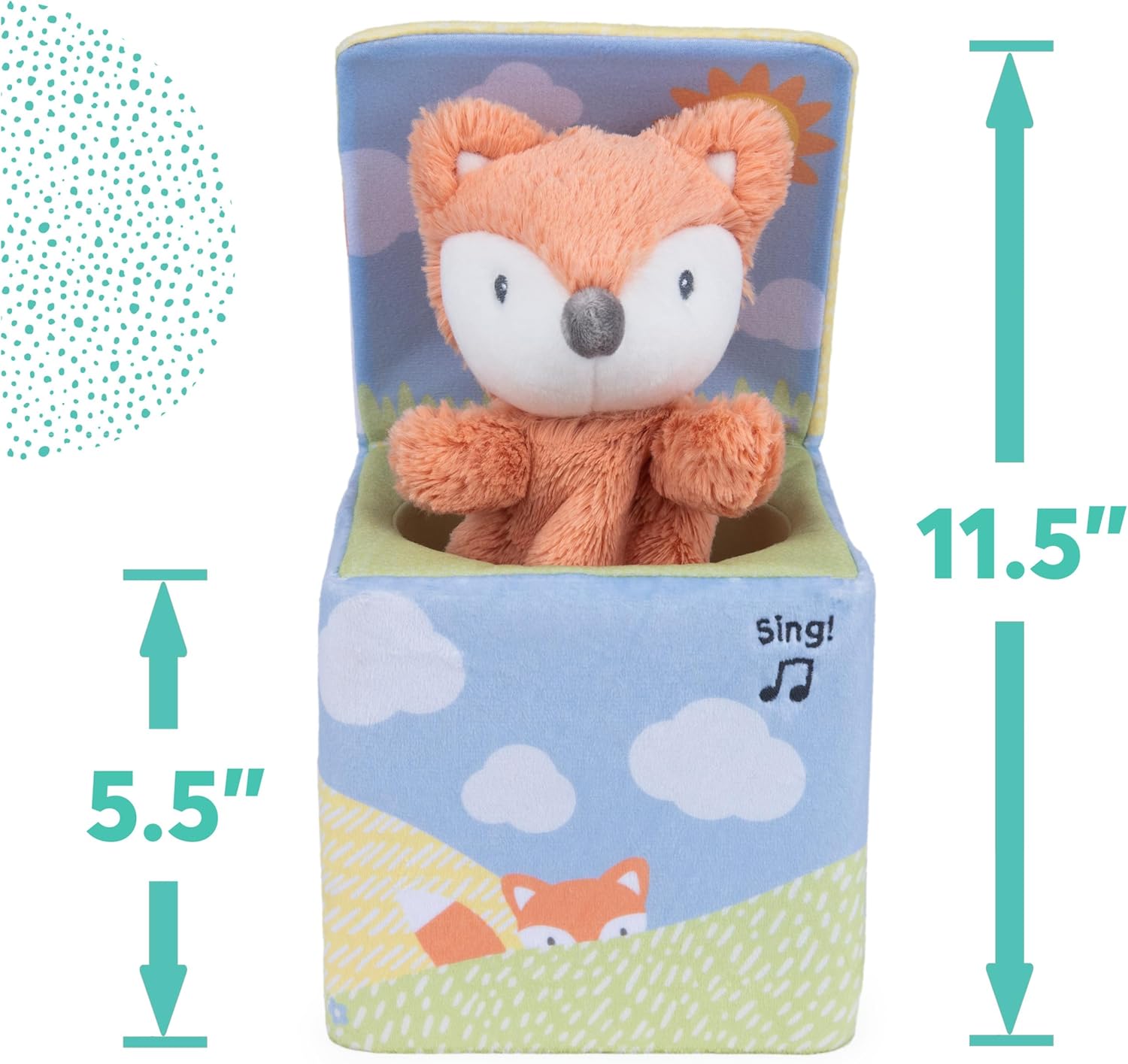 Baby GUND Fox in a Box, Animated Plush Activity Toy for Babies and Infants, Ages 0 and Up, Multicolor