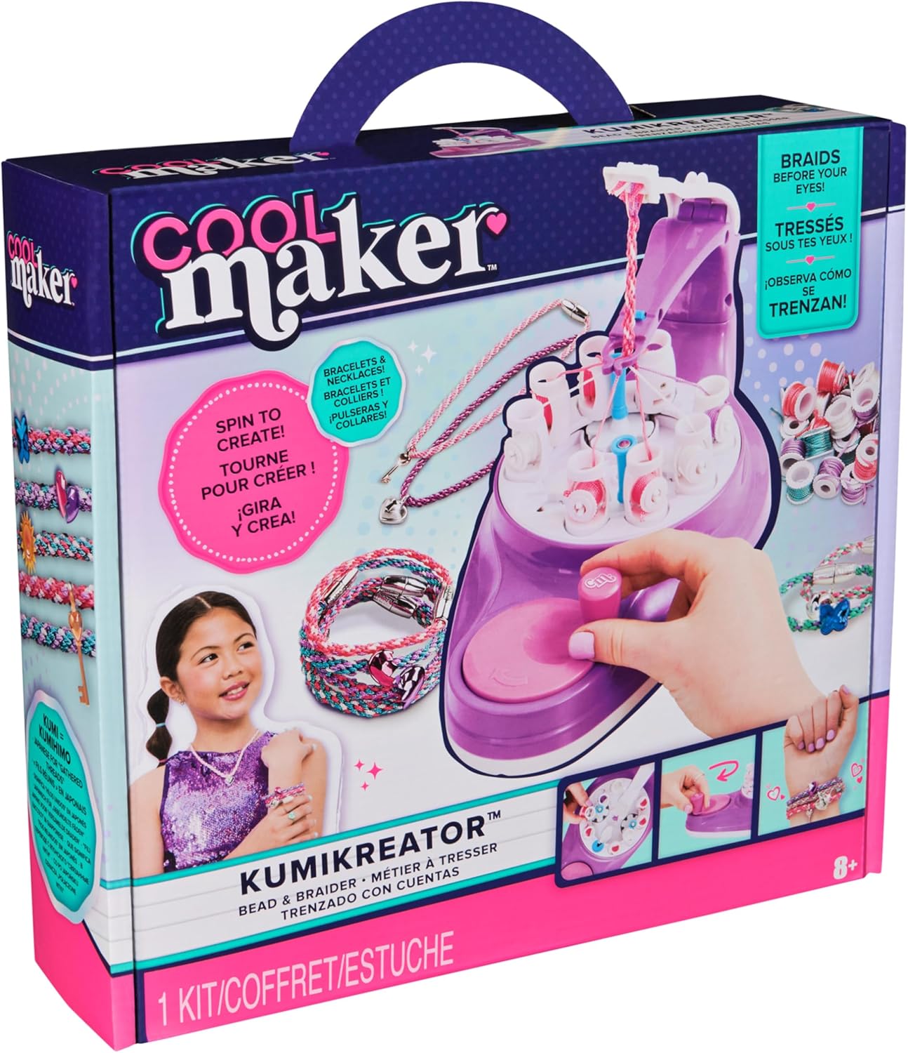 Cool Maker, KumiKreator Bead & Braider Friendship Necklace