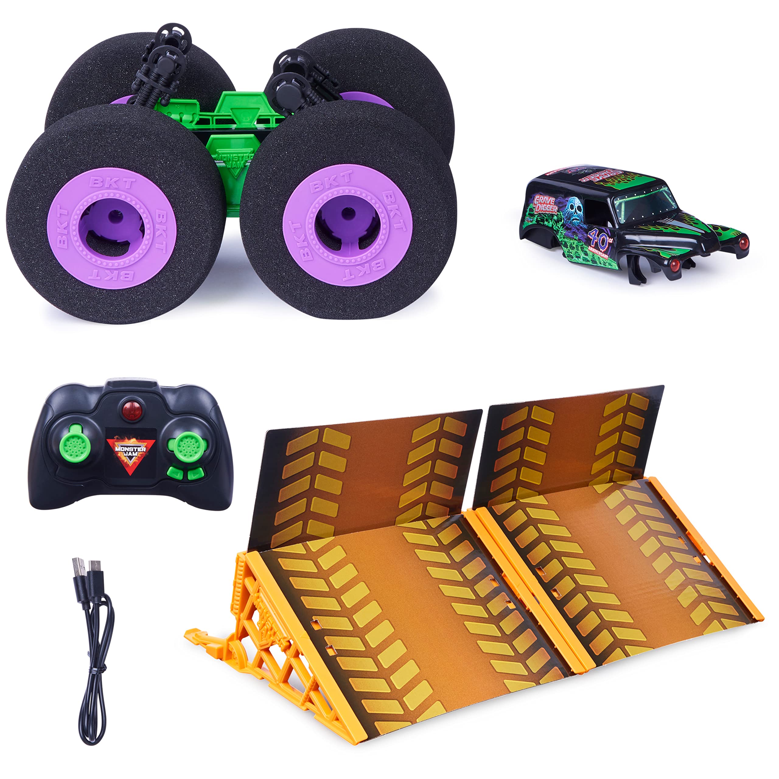 Monster Jam Ramp Champ Grave Digger 1:15 RC Car
