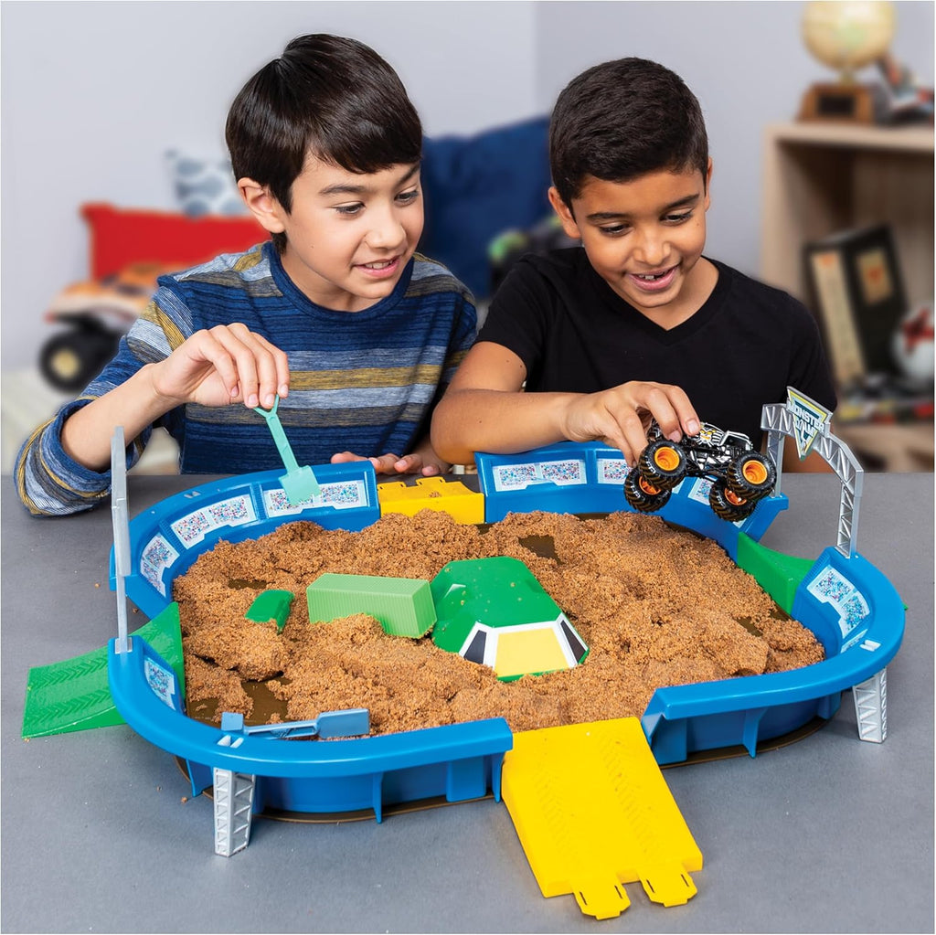 Monster Jam, Monster Dirt Arena 24-inch Playset with 2lbs of