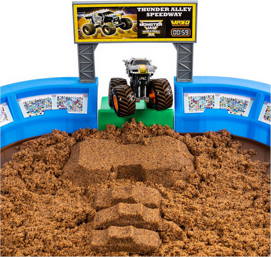 Monster Jam, Monster Dirt Arena 24-inch Playset with 2lbs of
