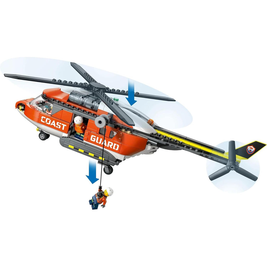 Lego City 60503 Coast Guard Helicopter Toy, Birthday Gift