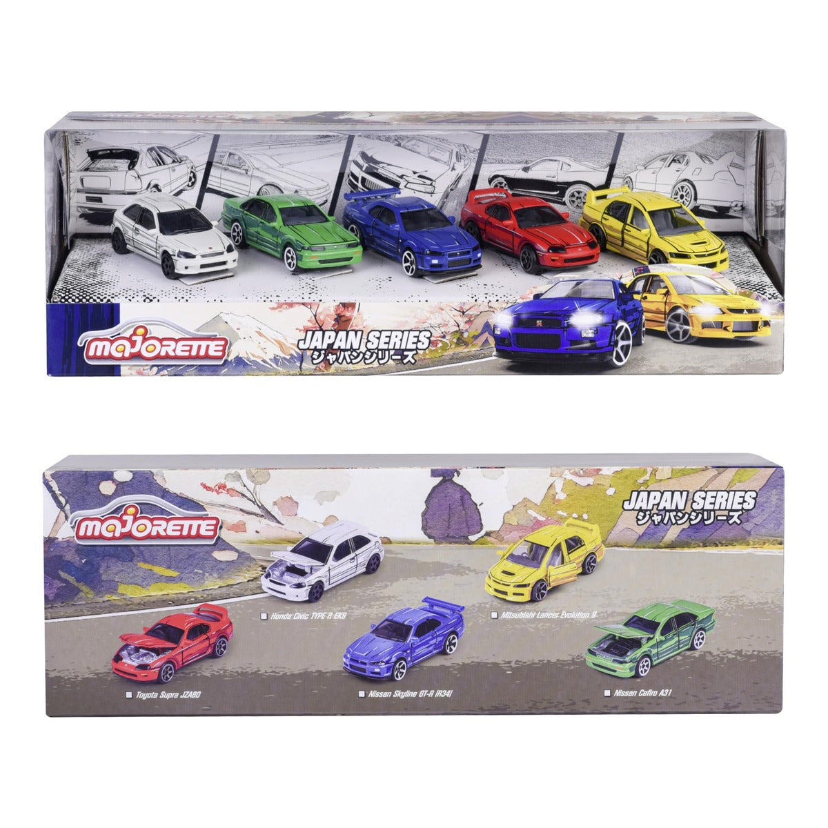 Majorette - Japan Series Diecast Vehicle Giftpack - 5 Pack - Japanese