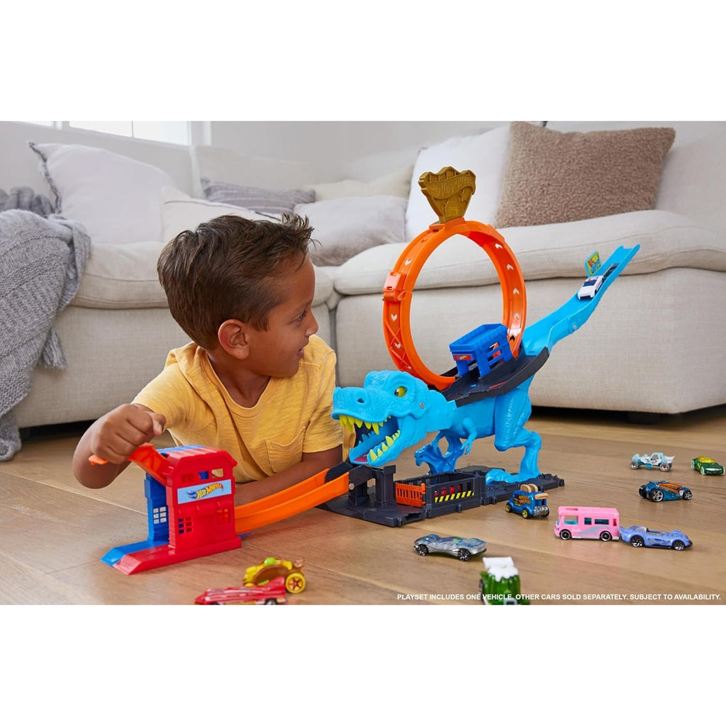 Hot Wheels City Track Set with 1 Toy Car