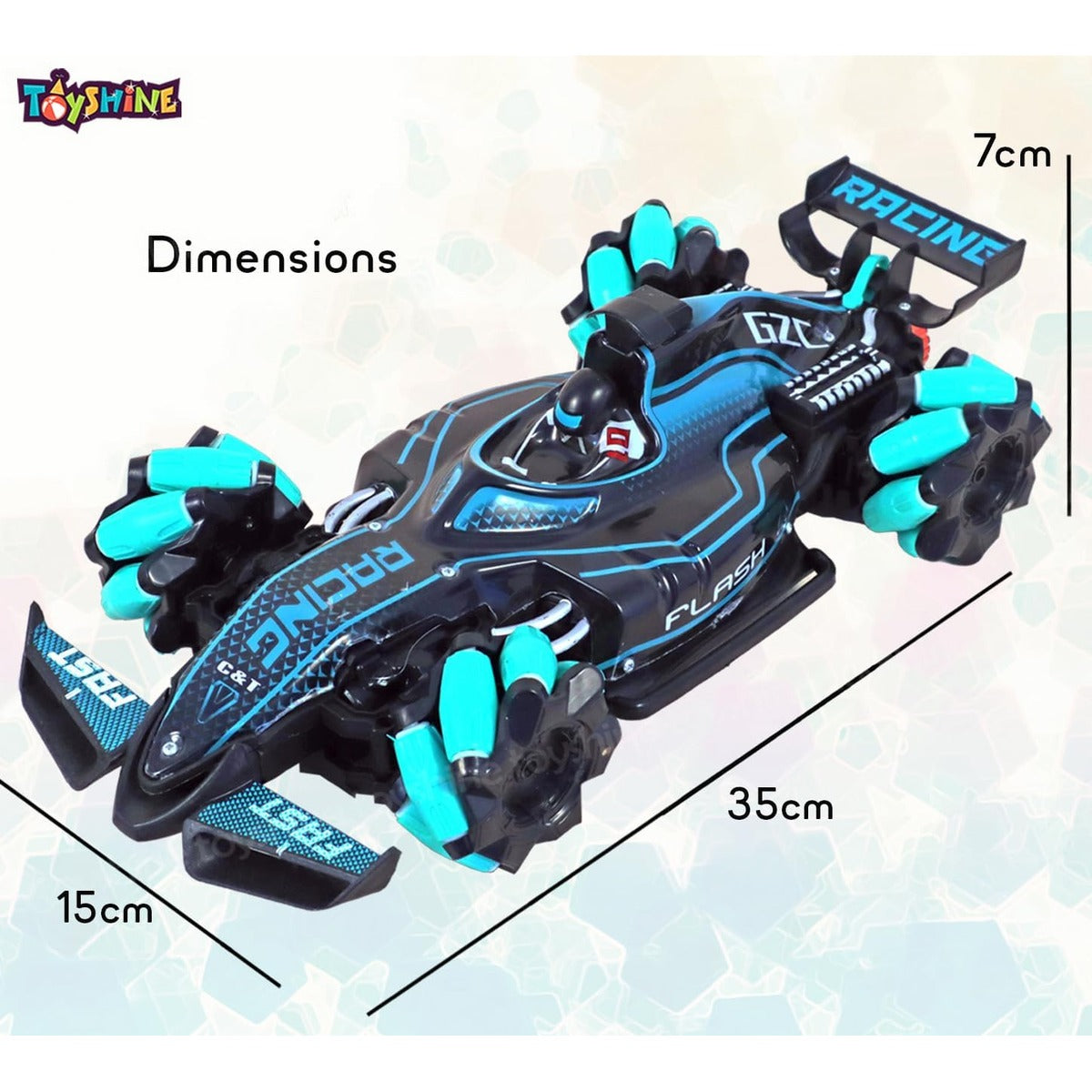 Toyshine F1 Fast RC Drift Car, Remote Control Car LED Lights 4WD 2.4GHz 360°Rotating RC Race Sport Stunt Car, High Speed Formula 1 Model Vehicle Toys Birthday Gifts for Kids Boys Age of 6-12 -Green