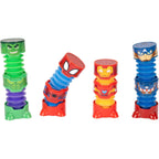 CHUBU POP Marvel Figures 4-Pack Officially Licensed Bendable Fun Iconic Characters, Great Sensory Fidget Play Pop Out Tubes
