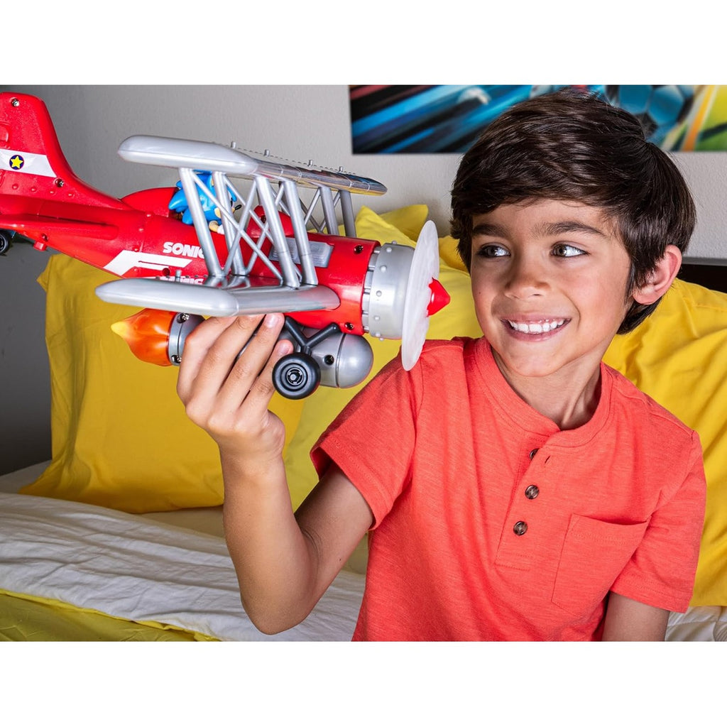 Sonic The Hedgehog Tornado Biplane Playset with 2.5" Sonic Action Figure