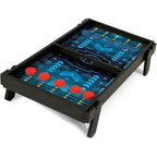 Merchant Ambassador 2 in 1 Sling Hockey & Rebound shuffleboard !Wooden Game Set! Age 5 & Above! Girls and Boys