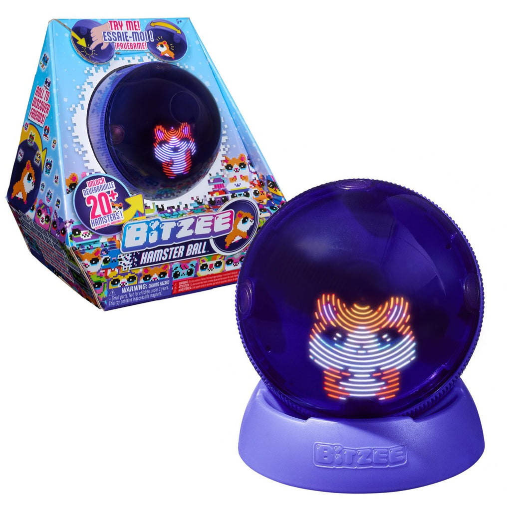 Bitzee, Hamster Ball Interactive Toy with Over 20 Hamsters Inside, Rolls and Reacts to Touch, Digital Pet Kids Toys for Girls