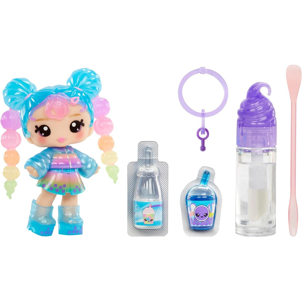 Yummiland Lip Gloss Doll - Britney Boba - Includes DIY Lip Gloss Kit, Suitable for Ages 4 and Up
