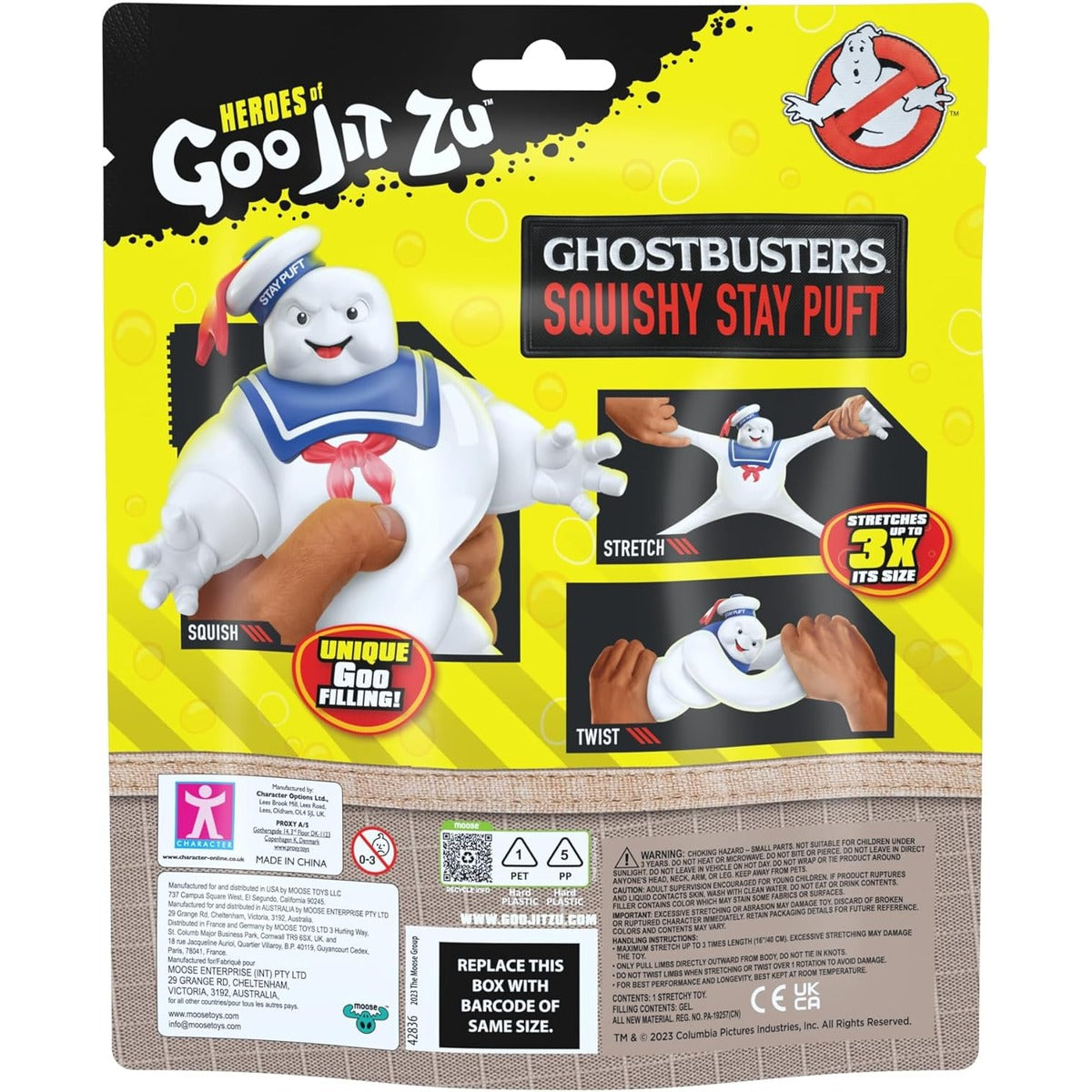 Heroes of Goo Jit Zu Ghostbusters Squishy Stay Puft Figure