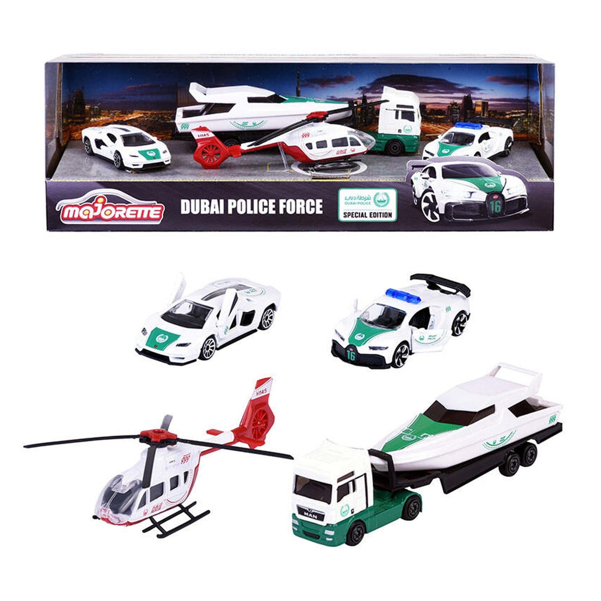 Majorette Dubai Police Force Pack, 5 Pcs, Assorted, 212053188047