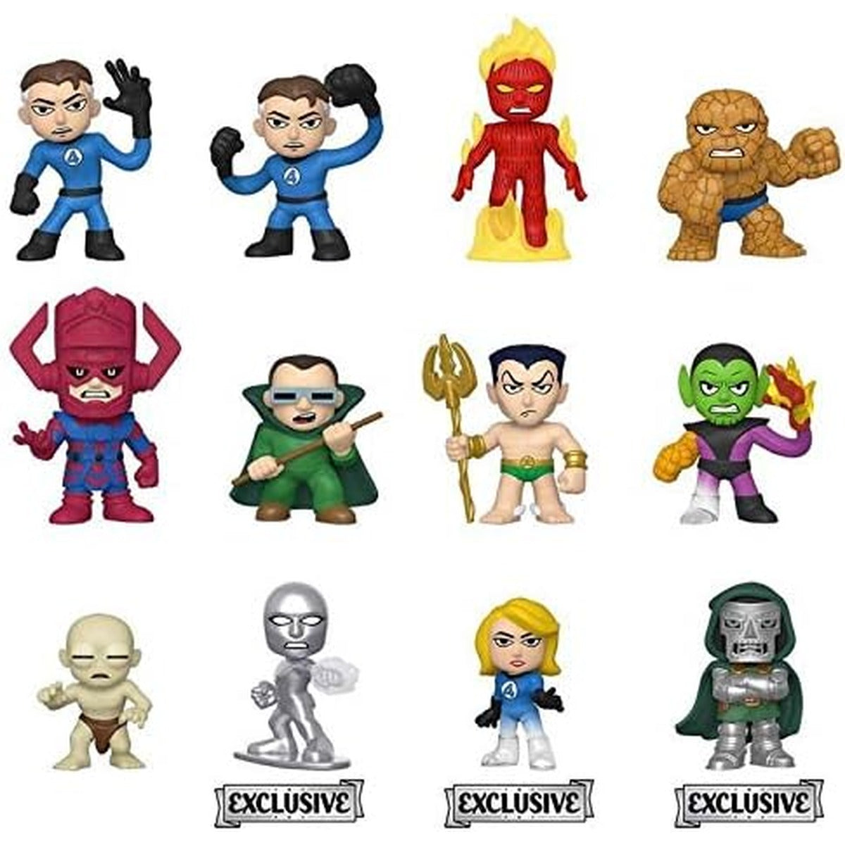 Funko Mystery Minis: Fantastic Four, Multicolor