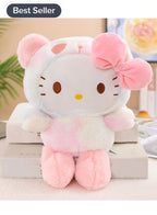Hello Kitty Plush Toy, 23cm Kawaii Black Gold Plush Toy, Cartoon Hello Kitty Plush Toy