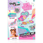 Canal Toys Style 4 Ever - Diamond Art Hair Clips - Creative Kit for Children 6 Years + - 8 Hair Clips to Customise with Rhinestones, Pen and Wax - Fashion and Craft Gift Idea - OFG334