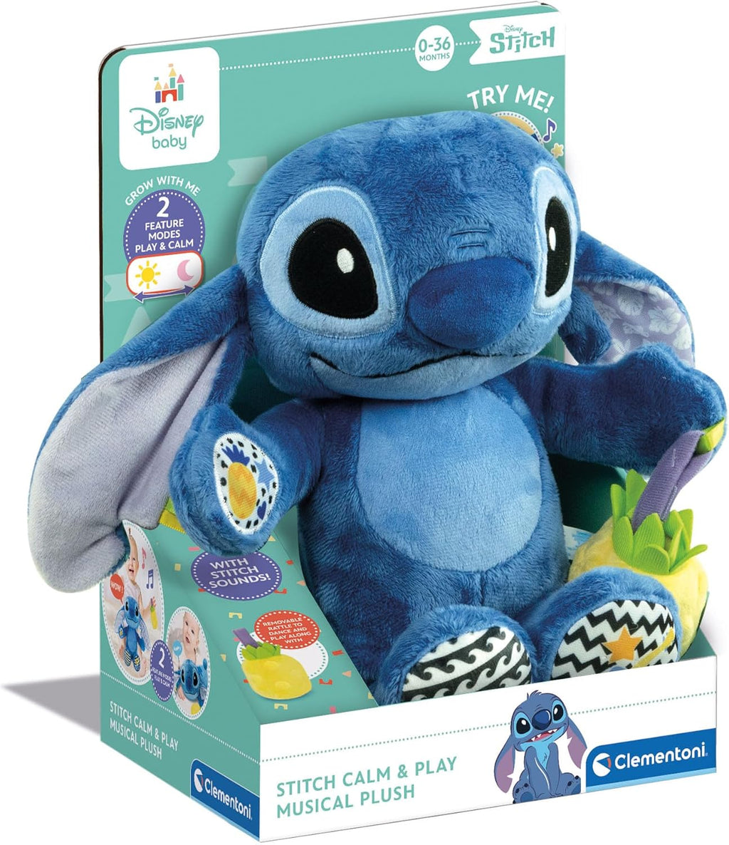 Clementoni Disney Stitch Grow with Me Plush Interactive Talking Stitch