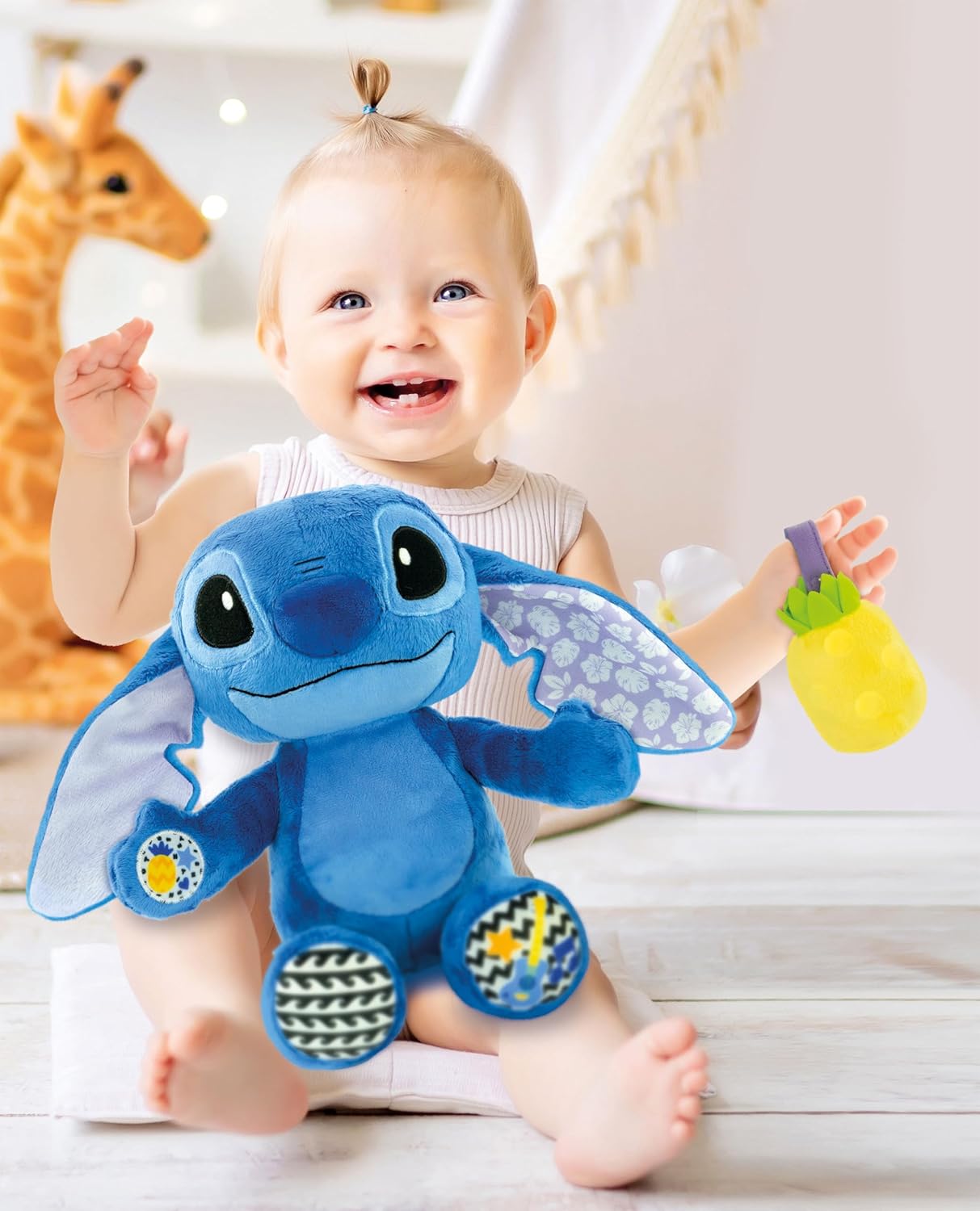 Clementoni Disney Stitch Grow with Me Plush Interactive Talking Stitch