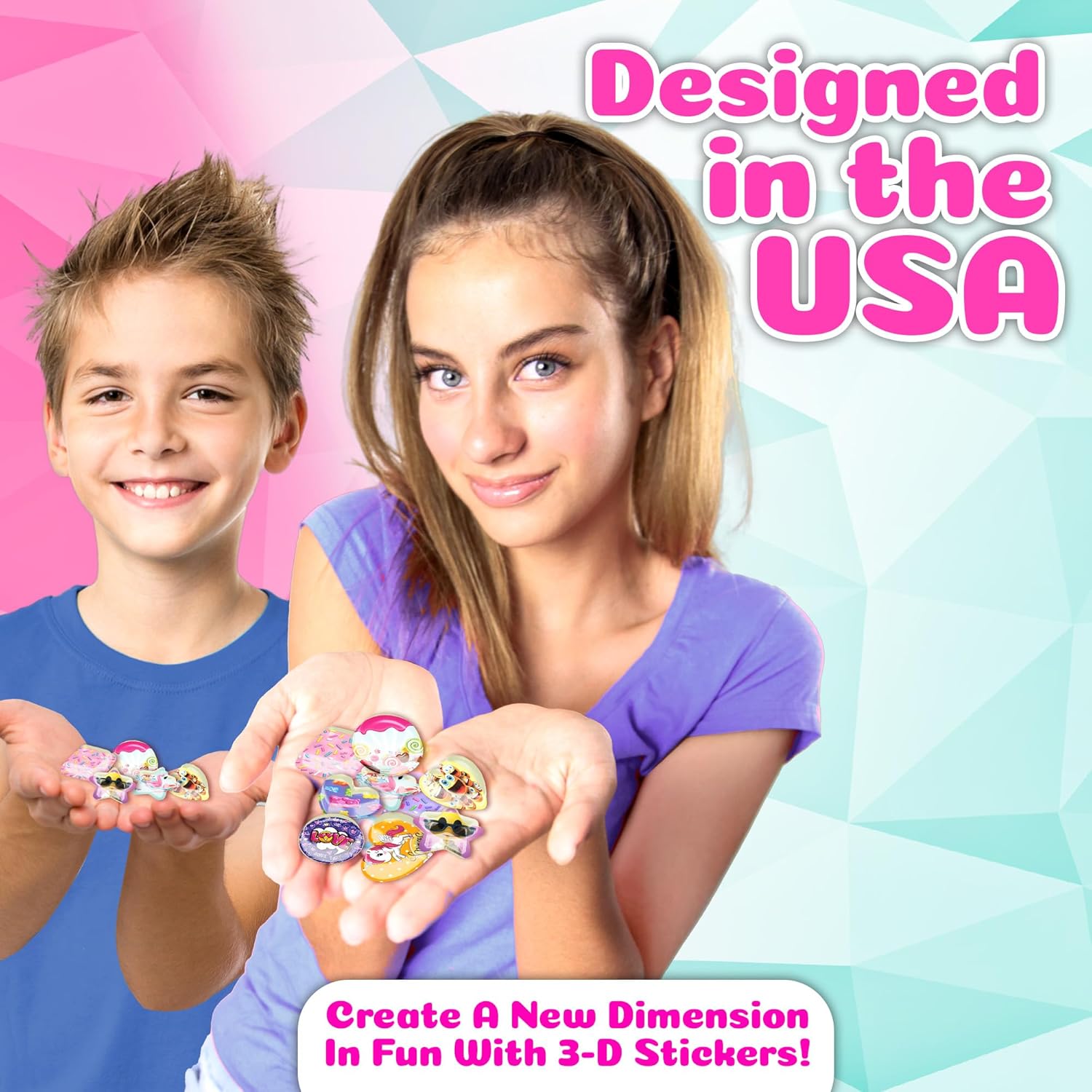 ACTIVITY KINGS ILY DIY 3D Sticker Maker – Arts & Crafts Kit for Kids Ages 6+ | Makes 30 Custom Stickers Fun & Creative Toy Gi