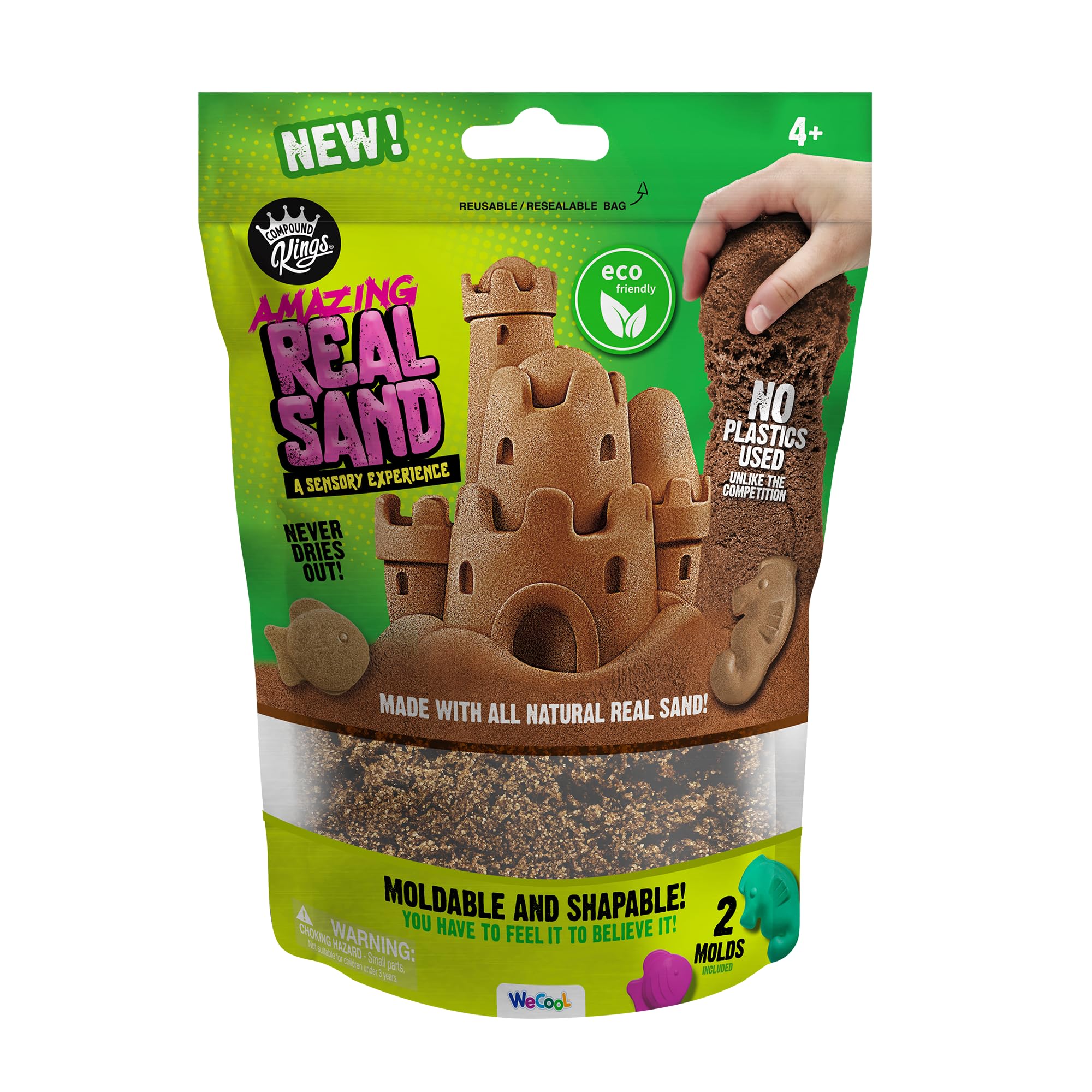 COMPOUND KINGS All-Natural Sand 12oz Bag, Sensory Toy