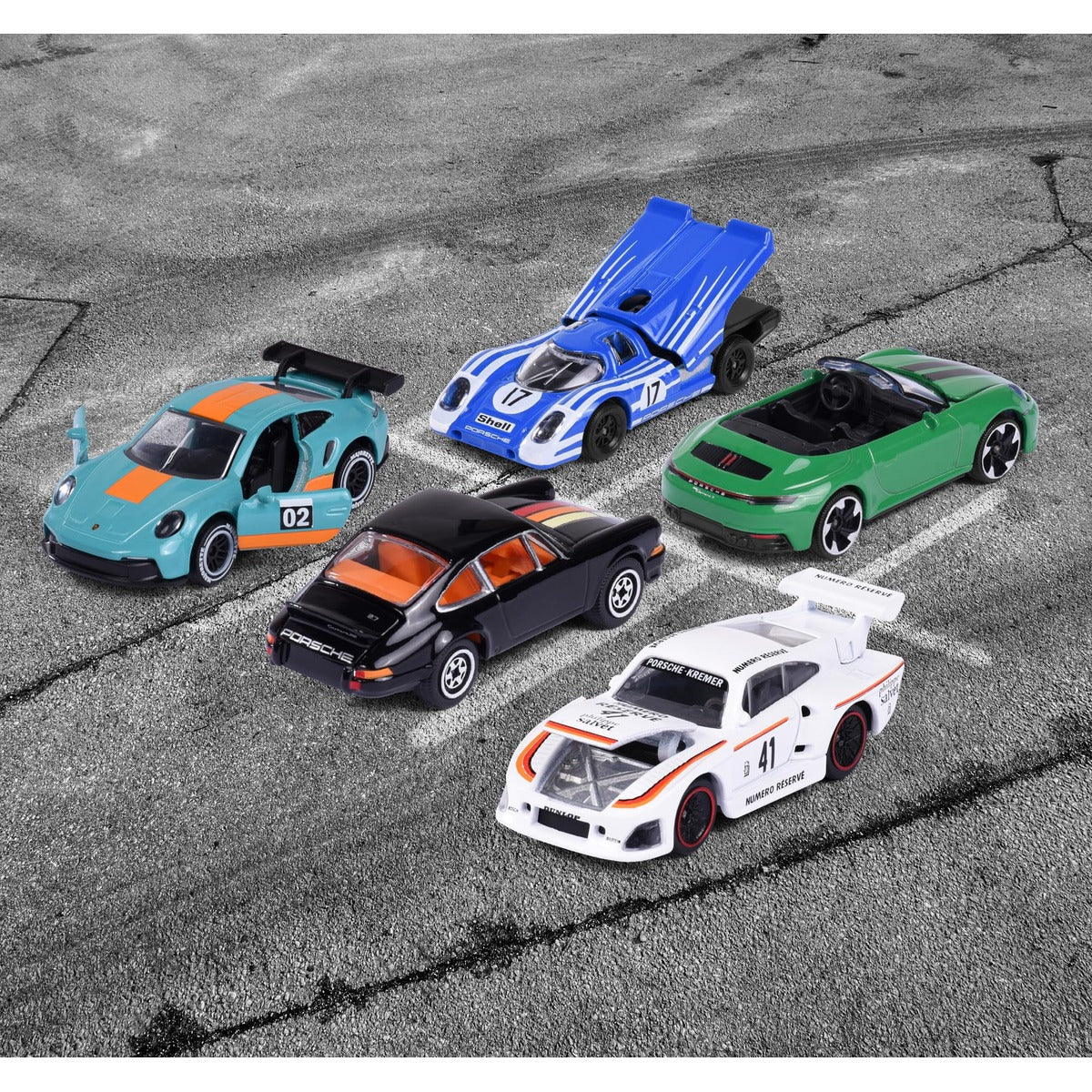 Majorette 212053172 Porsche Motorsport Gift Pack (Set of 5 Toy Cars)