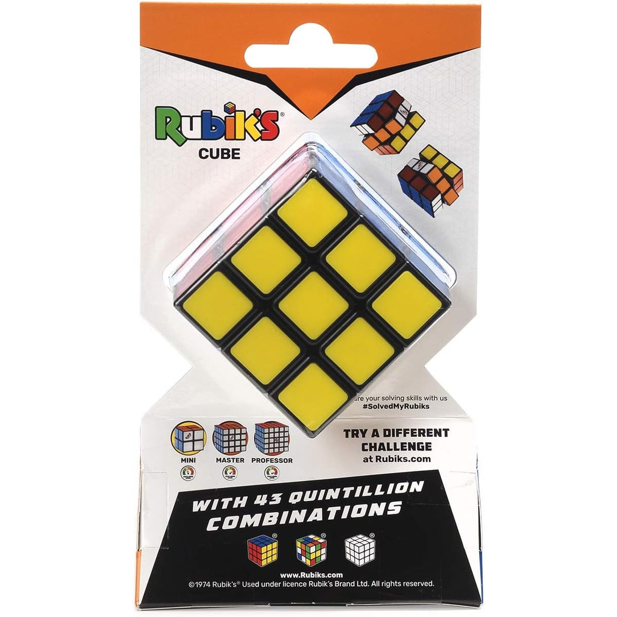 Rubik's Cube 3x3 Puzzle, Original Product, Includes Removable Mod Stickers to Customize, Toy for Kids Ages 8 and Up