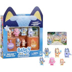 Bluey Fuzzies Deluxe Figure Pack. with 6 Specially Flocked Collectible Mini