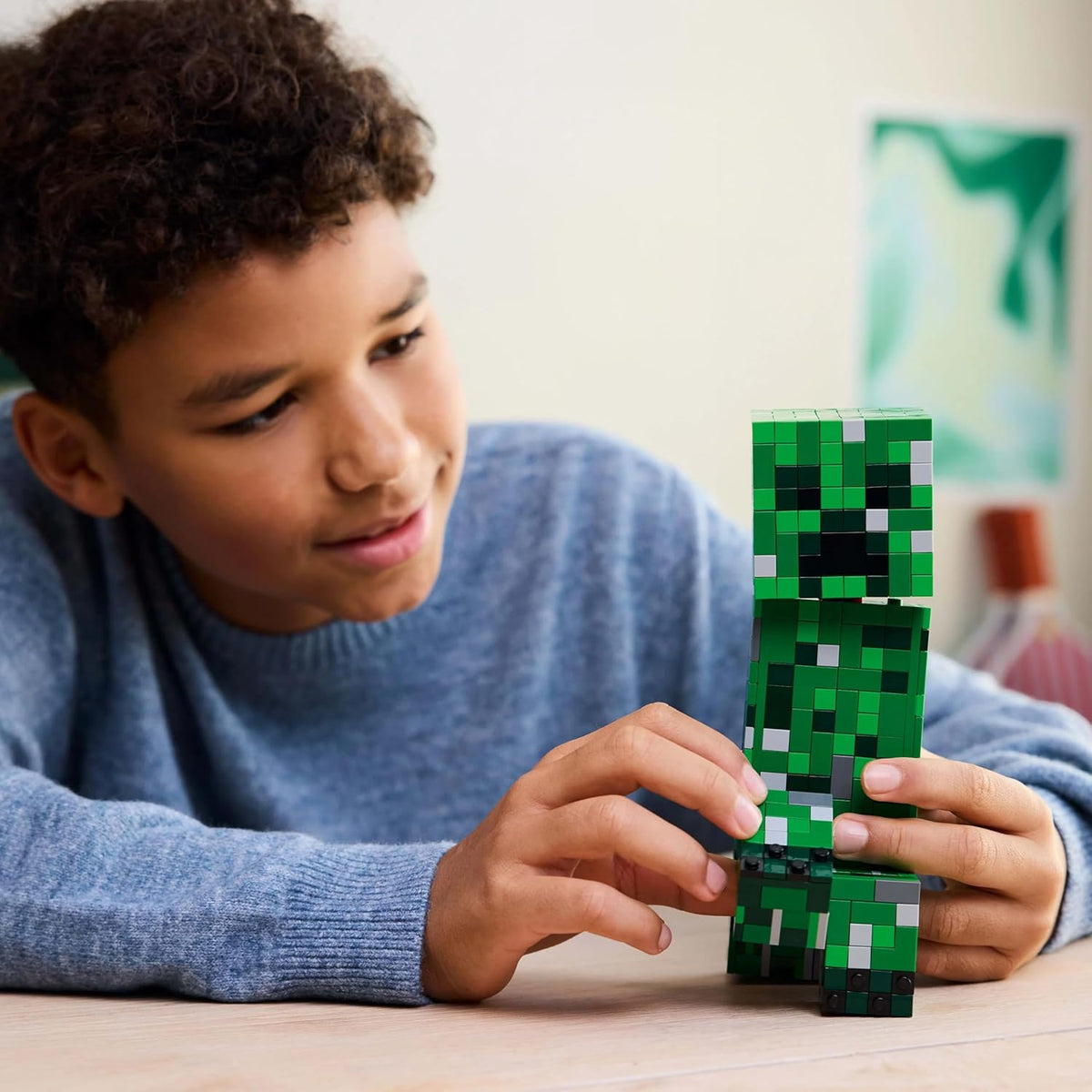 Lego 21276 Minecraft Creeper Toy, Birthday Gift, Blocks, Boys, Girls, Children, 10, 11, 12, Elementary Students, Micra, Minecraft Goods, Game, Competition, Robot