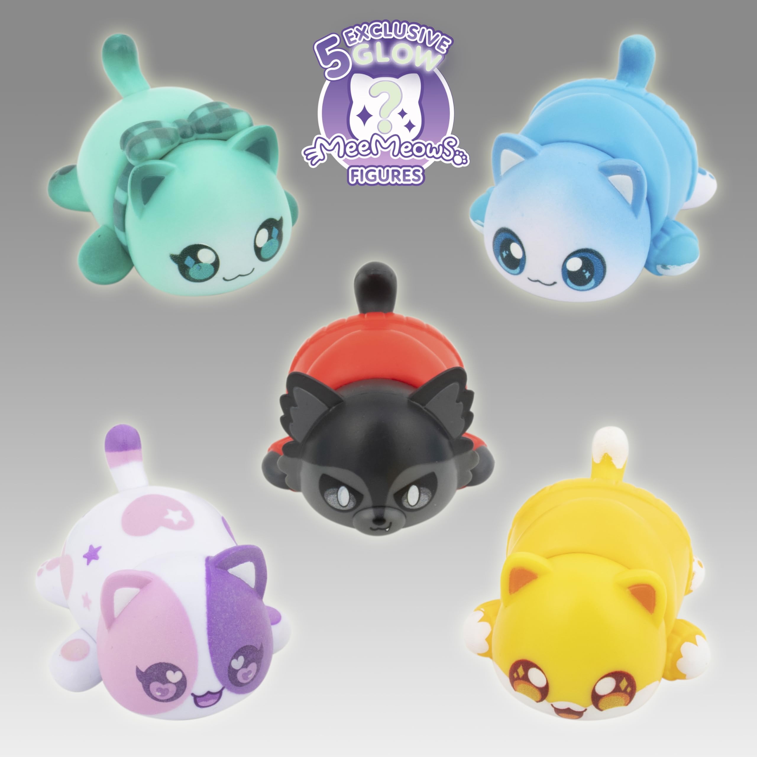 Aphmau & Friends Mystery Figures Glow Multi-Pack, Exclusive Glow in The Dark Figure Collection, Collectible Mini Figures Myst