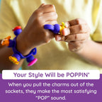 Fat Brain Toys Plip Charms Teal, Cute Customizable Charm Bracelet and Ring