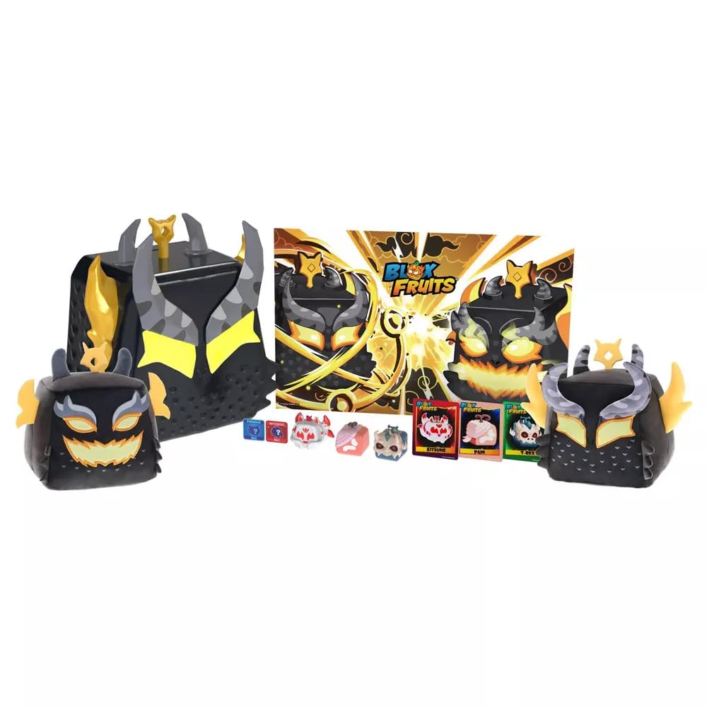 Blox Fruits Ember Dragon Storage Case Bundle Series 3 - Plush Toys, Exclusive Minifigures, Poster Includes - DLC Code