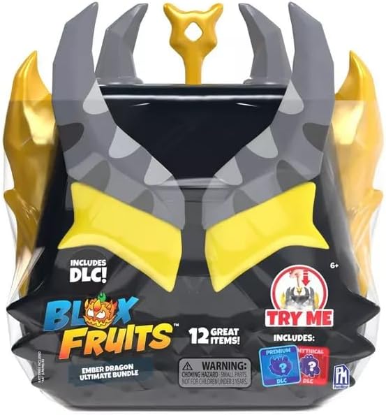 Blox Fruits Ember Dragon Storage Case Bundle Series 3 - Plush Toys, Exclusive Minifigures, Poster Includes - DLC Code