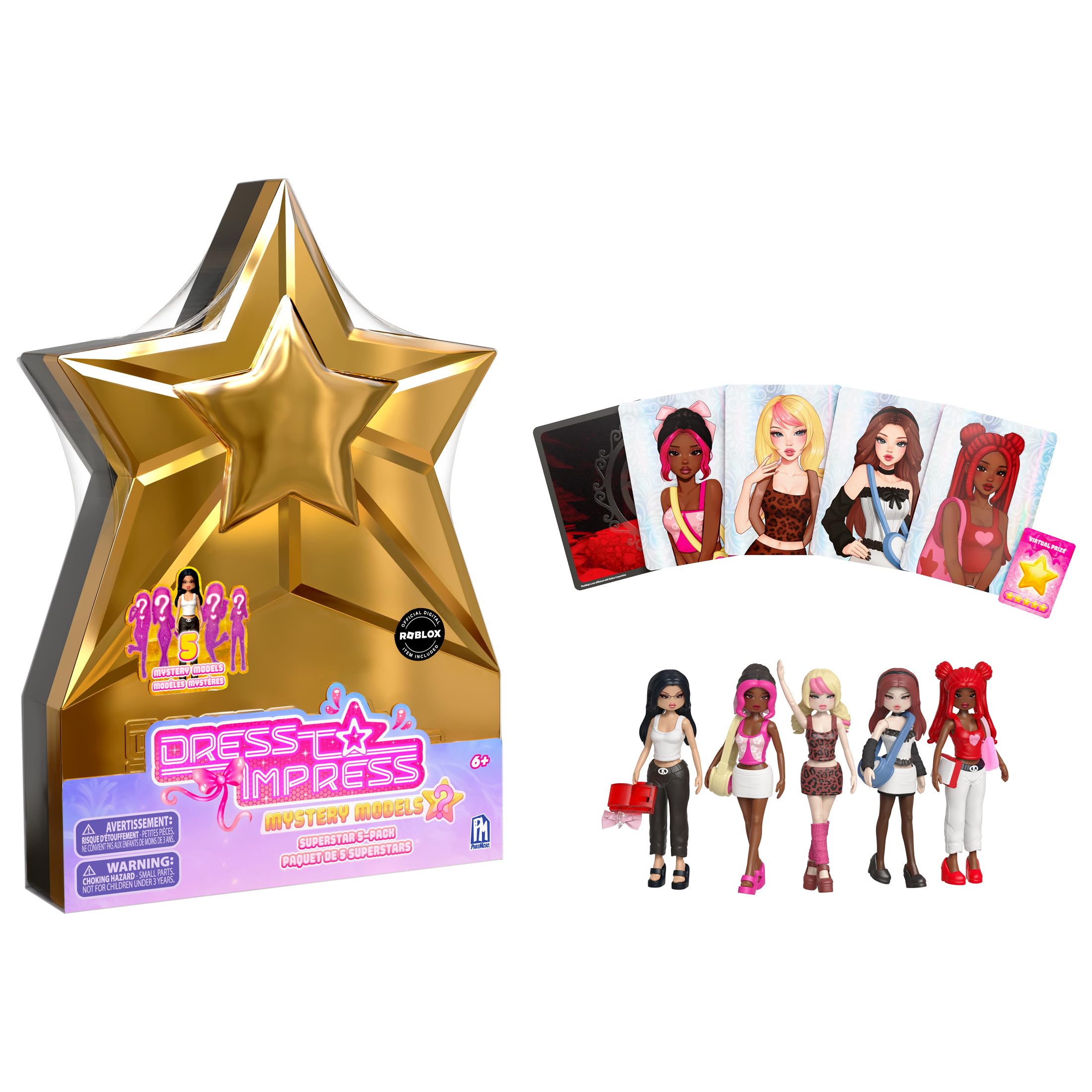 PhatMojo Dress to Impress — Mystery Models — Superstar 5-Pack —Series 1