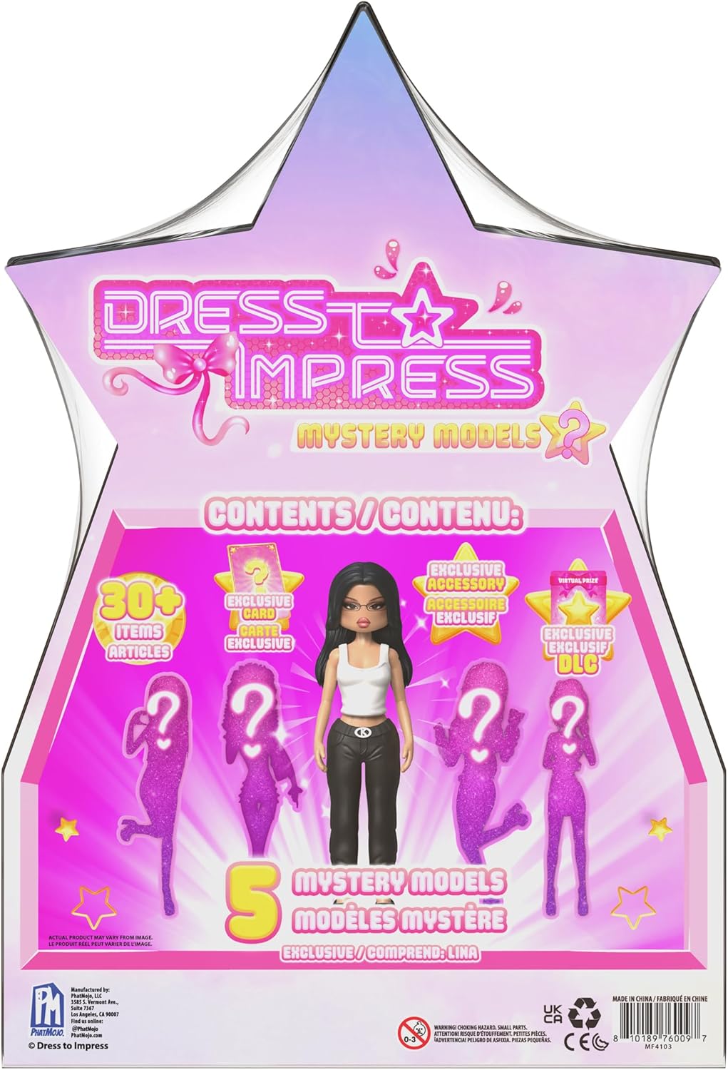 PhatMojo Dress to Impress — Mystery Models — Superstar 5-Pack —Series 1