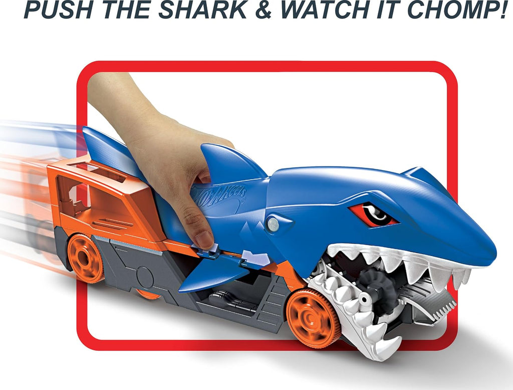 Hot Wheels Shark Chomp Transporter Playset with One 1
