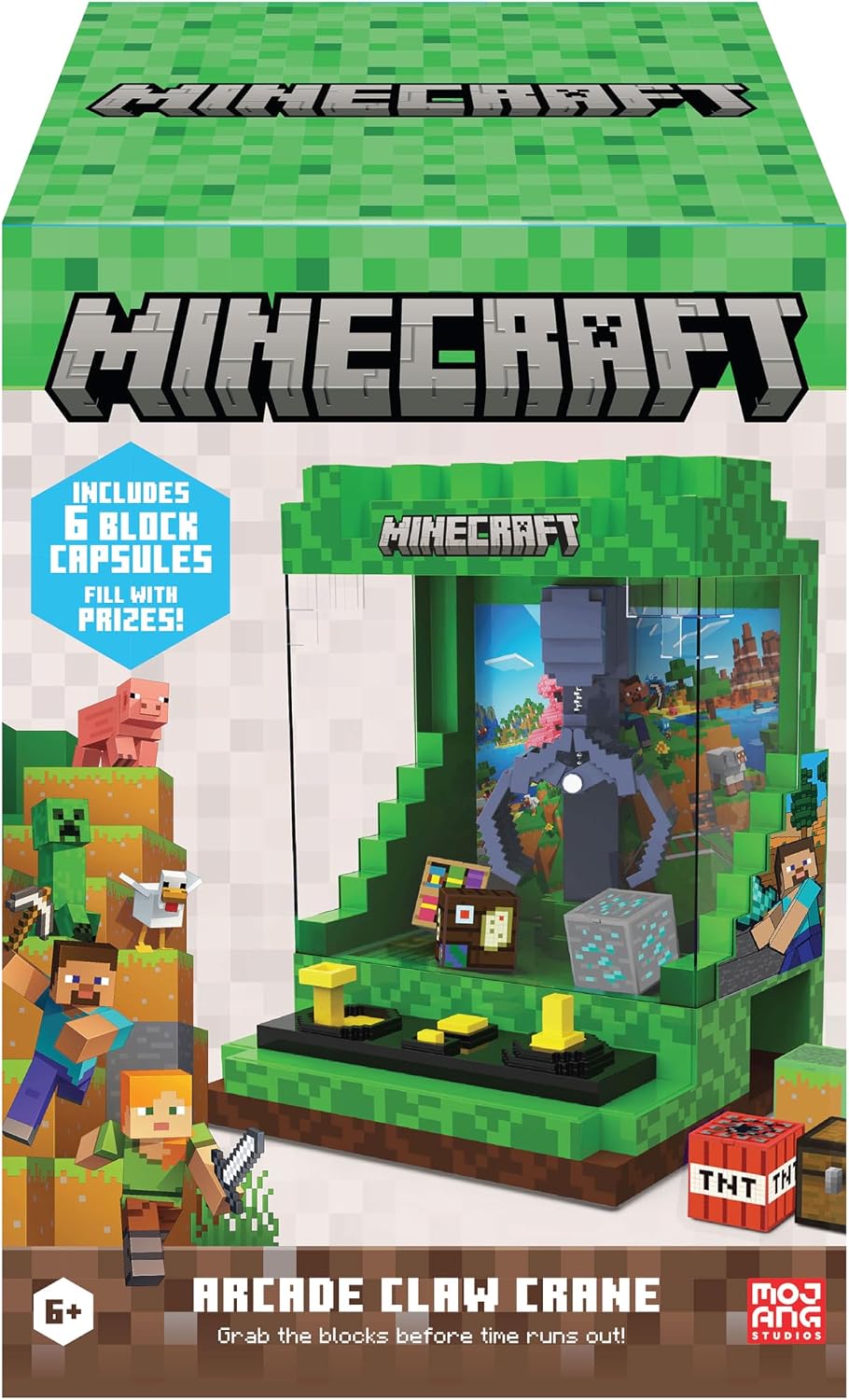 Merchant Ambassador x Minecraft Arcade Claw Crane Overworld Desktop Game Machine