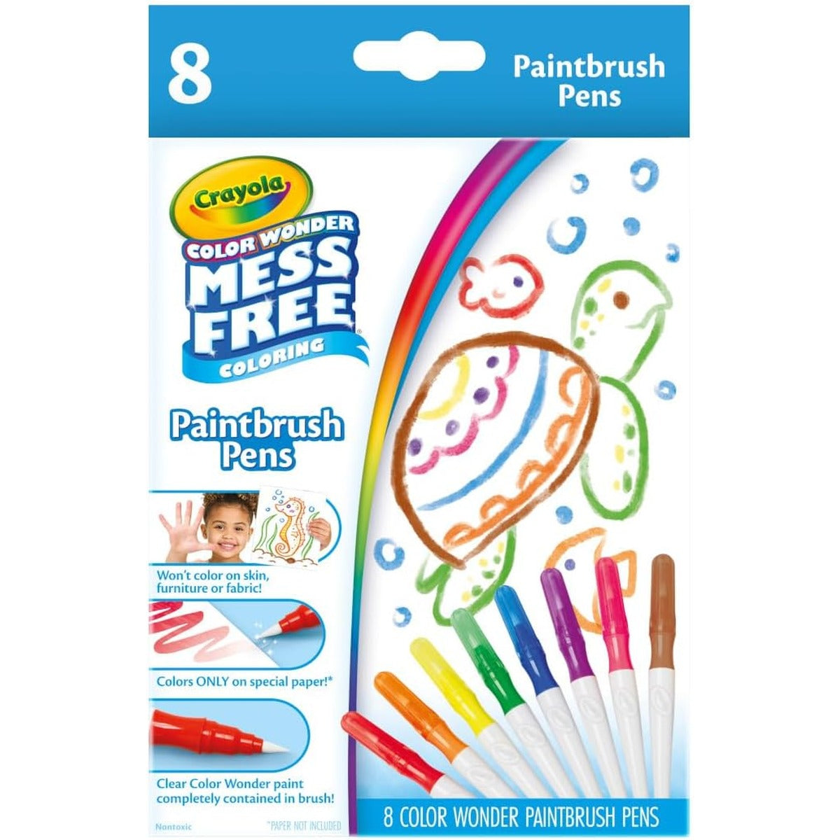 Crayola Color Wonder Paintbrush Pens, Mess Free Paint Set