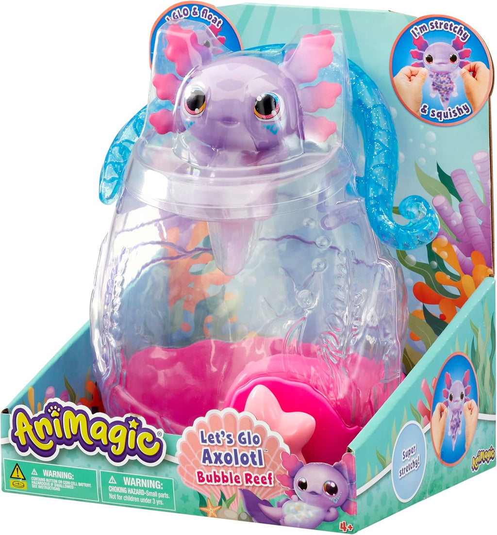 Goliath Animagic Let's Glo Axolotl Bubble Reef