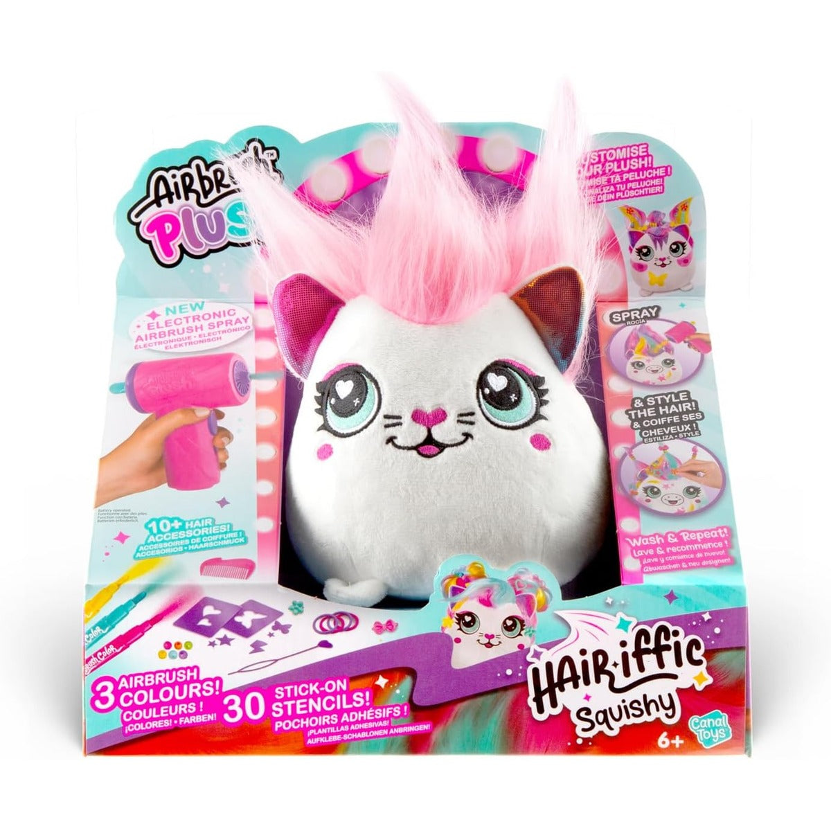 Canal Toys - Airbrush Plush Squishy AIR 040 - Creative Craft Set