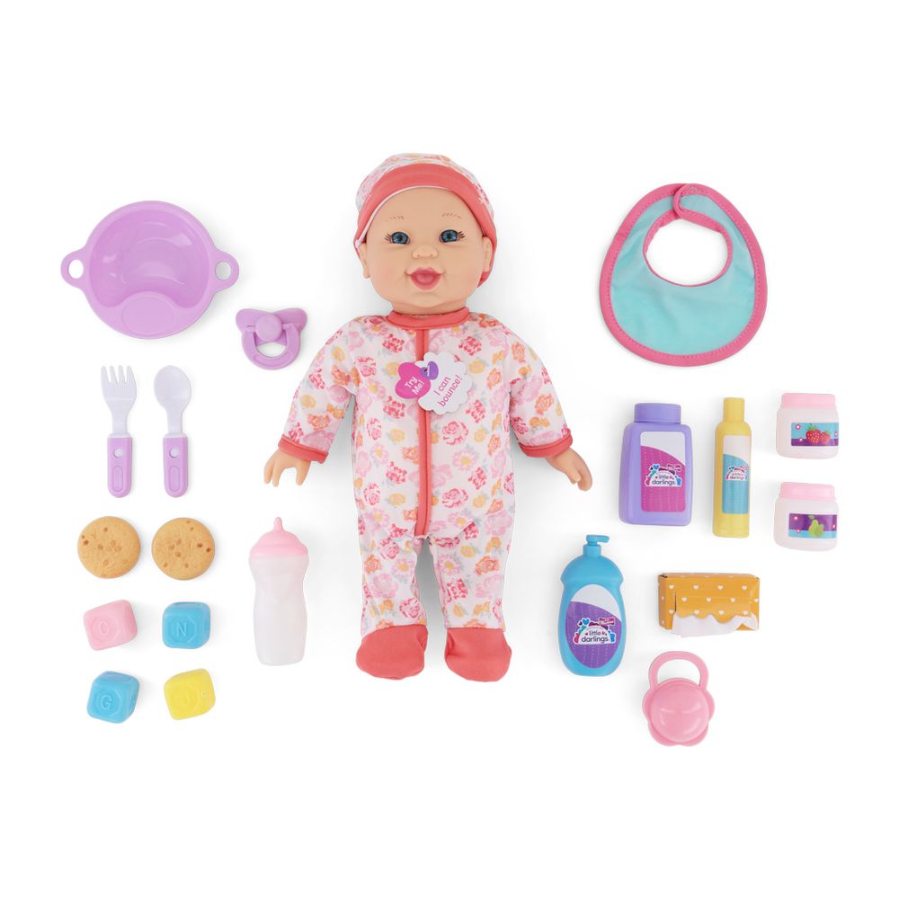 Baby Maziuna - Bouncing Baby Doll Playset - Multicolor - 22 Pcs