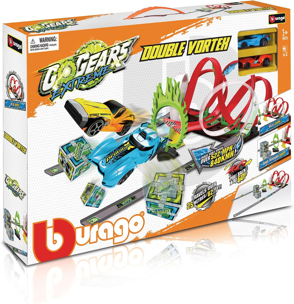 Bburago Go Gears Extreme Double Vortex (w/ 2 car) Diecast Car