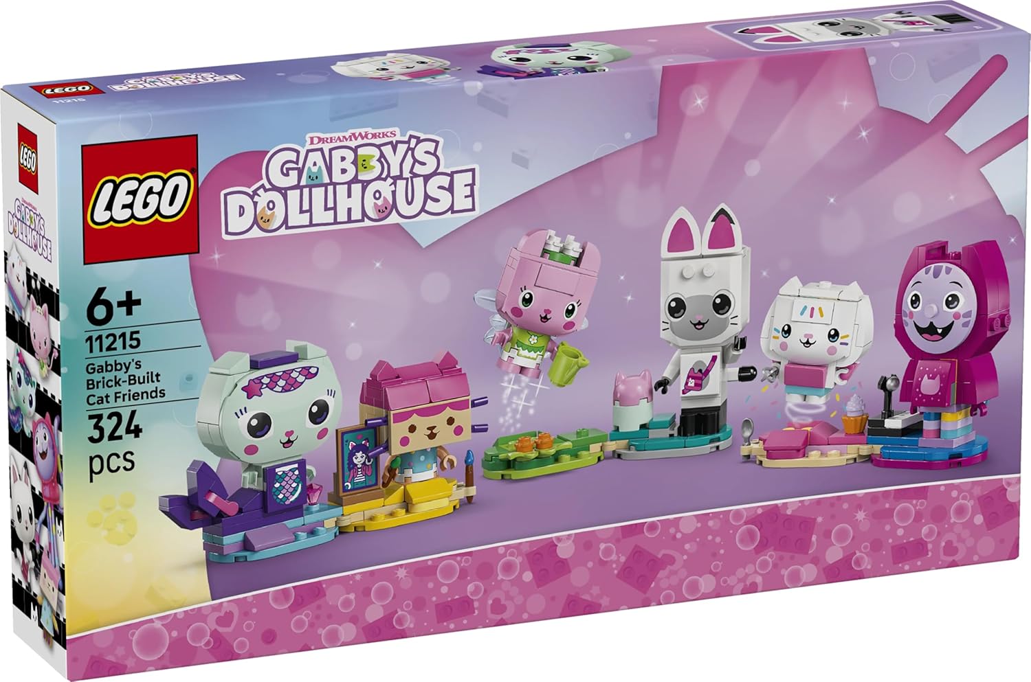 Lego 11215 Gabby Dollhouse, Gabby Cat Friend, Toy, Birthday, Present, Blocks, Education, Girls, Boys, Kids, 6, 7, 8, 9, Animal, Creature, Interior, Fashionable